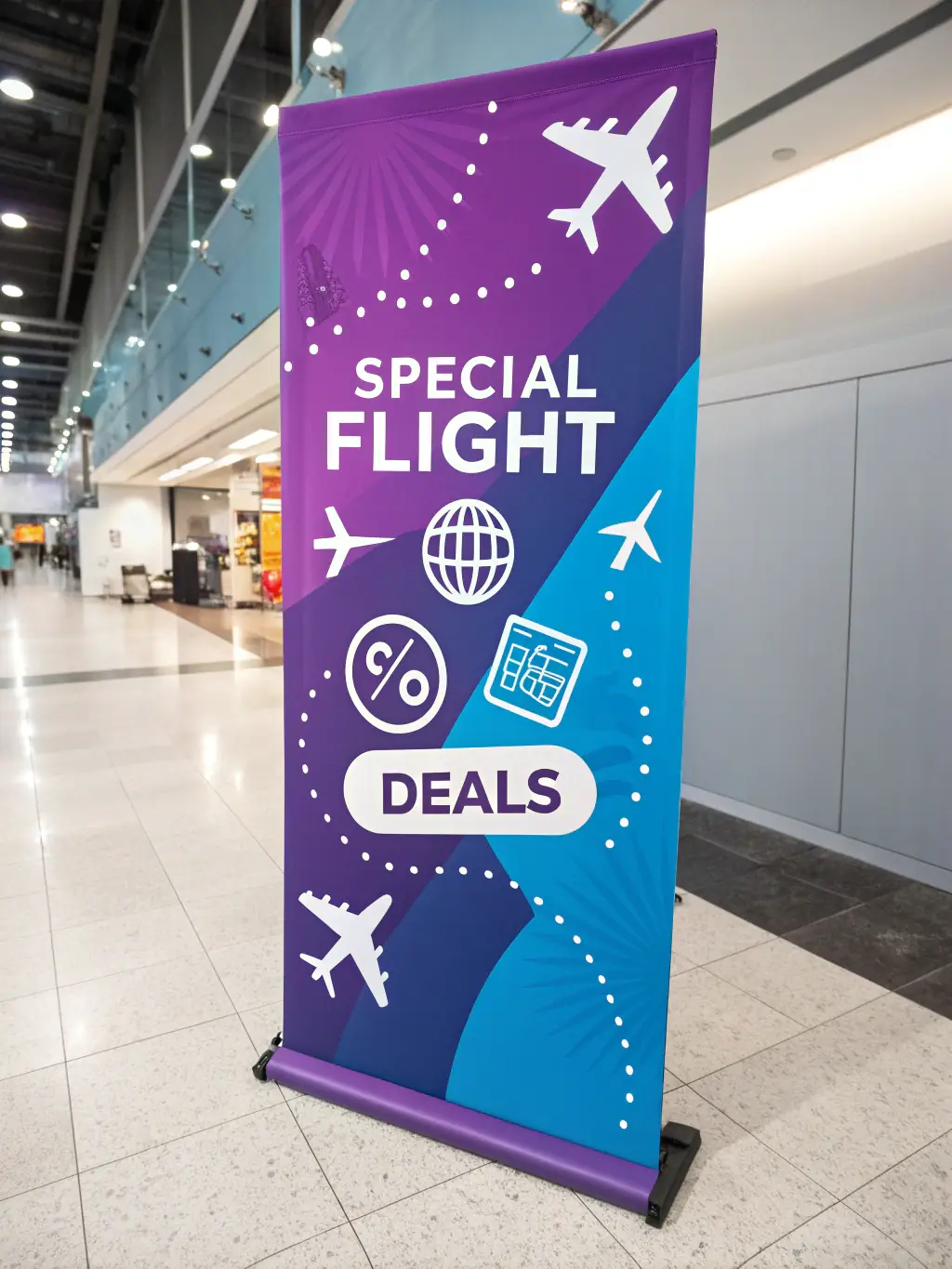 A digital display showing various last-minute flight deals to different destinations in Ghana, emphasizing the spontaneity and savings.